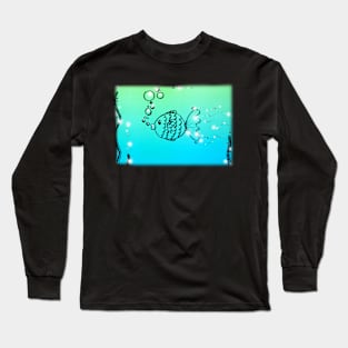 Fish Underwater Doodle Long Sleeve T-Shirt